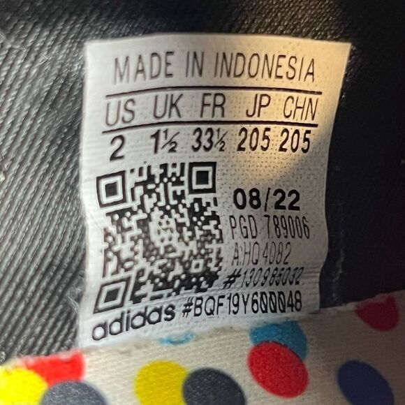 Kids ADIDAS x Disney Superstar 360 Slip On Shoes / Size 2 - Picture 8 of 8